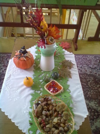 jesenná výzdoba školy